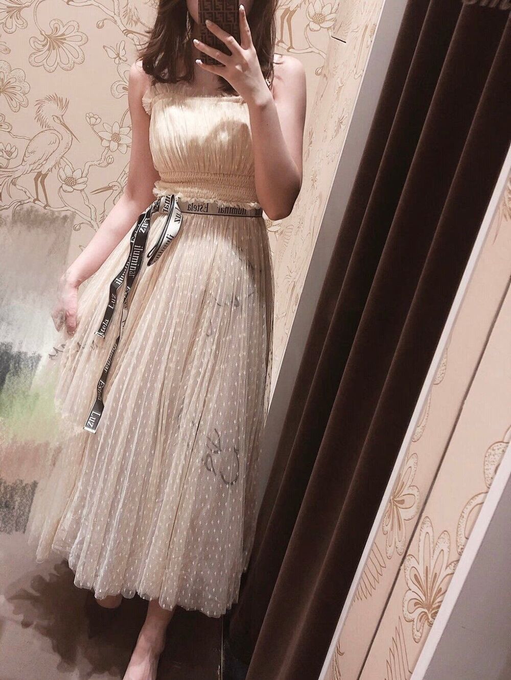 SNIDEL 3-Piece Layered Tulle Dress Set Size XS